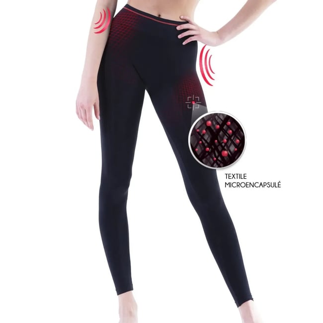 Legging Running minceur noir <span itemprop=