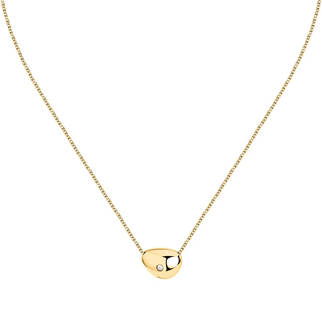 Collier CONTEMPORARY or jaune <span itemprop=