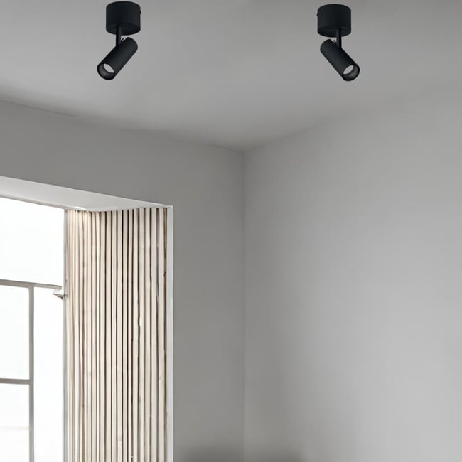 Plafonnier    PLAY Couleur noir <span itemprop=
