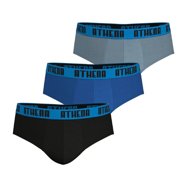 Pack of 3 Basic Color Briefs - ATHENA