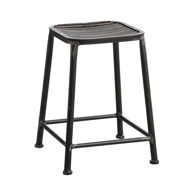 Tabouret carré en métal - AUBRY GASPARD