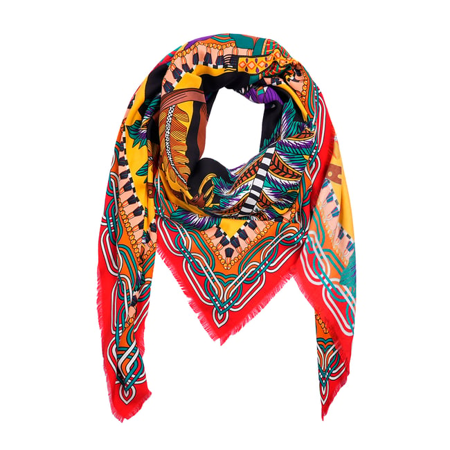Grand foulard à motifs PONY PONY - WILD