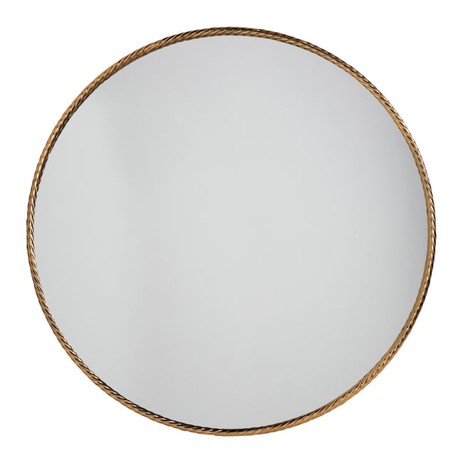 Miroir en fer Couleur doré <span itemprop=