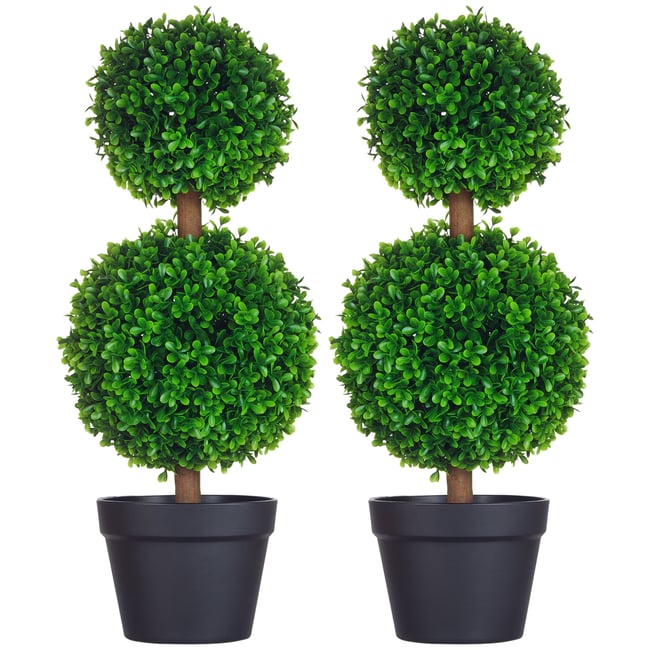 Topiaires artificielles PE Vert Couleur vert <span itemprop=
