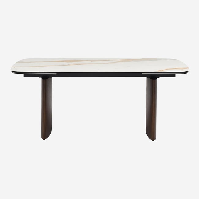 Table à manger céramique FESINOS Couleur beige <span itemprop=