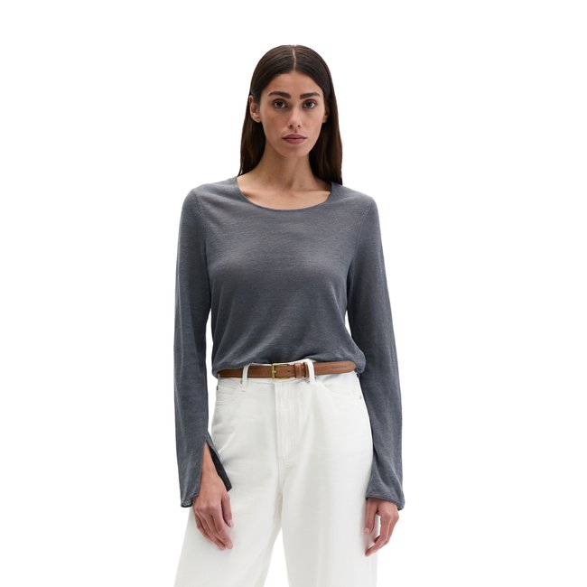 Pull en lin regular avec encolure ronde - MARC O'POLO