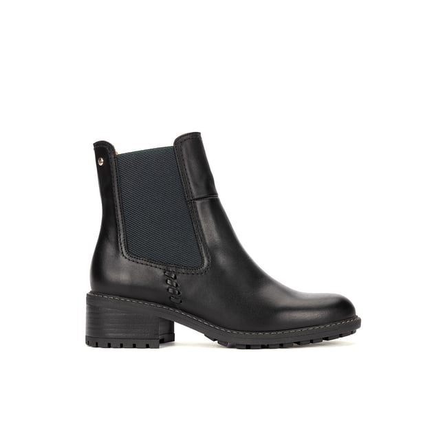 Bottines à talon cuir Medina black <span itemprop=