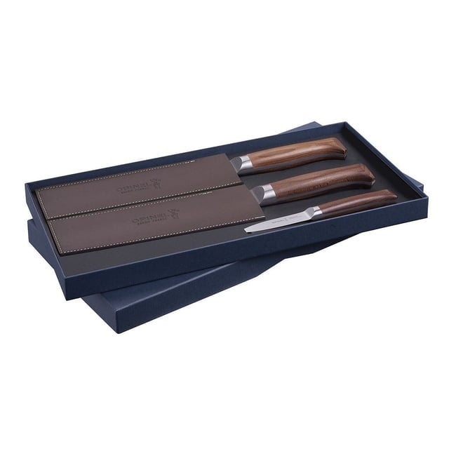 Coffret trio 3 couteaux les forgés 1890 coloris unique <span itemprop=