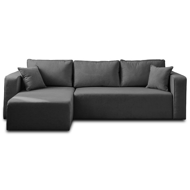 Canapé d'Angle Convertible en Tissu 4 places - TOPAZE - LISA DESIGN