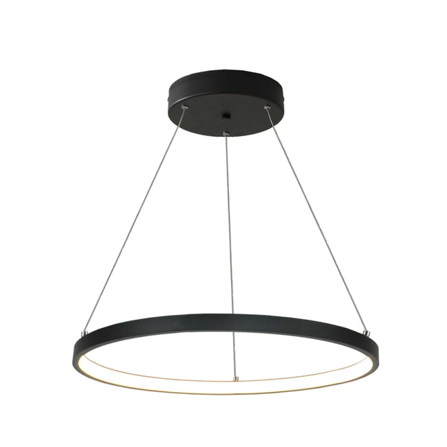 Suspension circulaire en aluminium, VECLON Couleur noir <span itemprop=