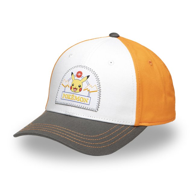 Casquette Pokemon Pikachu - Junior blanc/orange/gris <span itemprop=