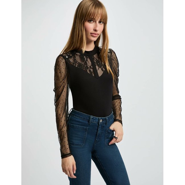 Long Sleeve T-Shirt, black, MORGAN