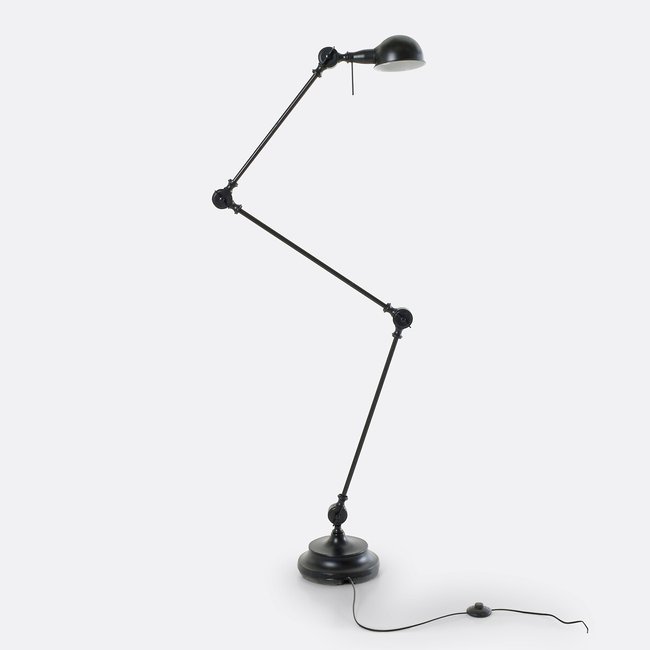 Lampadaire métal acier, Kikan Couleur noir mat <span itemprop=