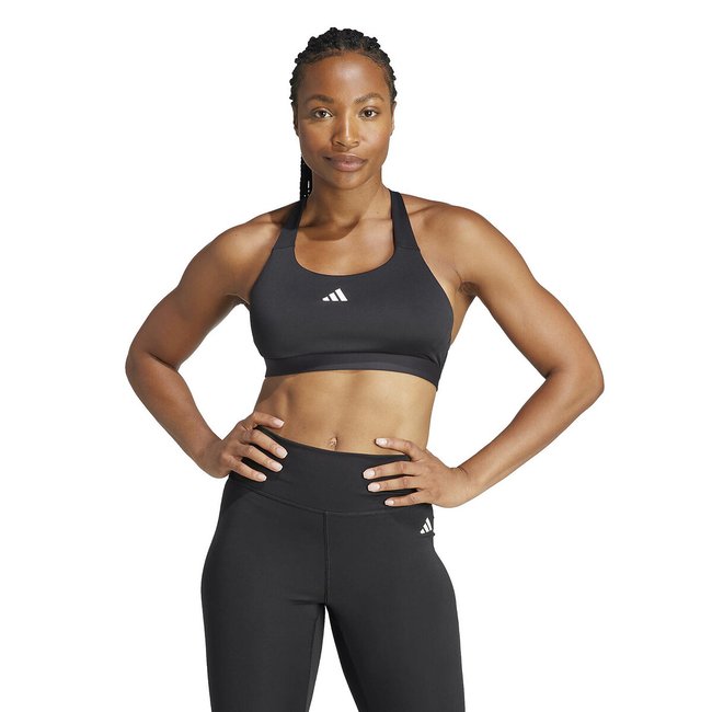 Brassiere de sport maintien eleve noire Adidas Performance La Redoute