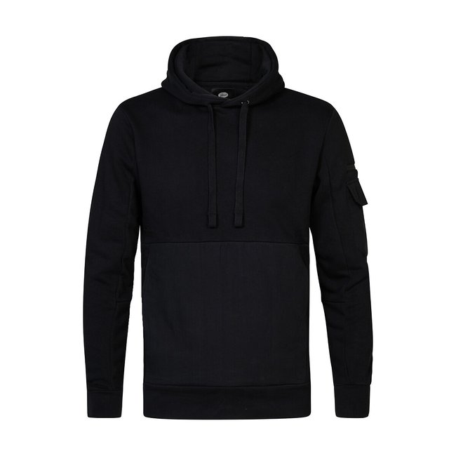 Hoodie, black, PETROL INDUSTRIES