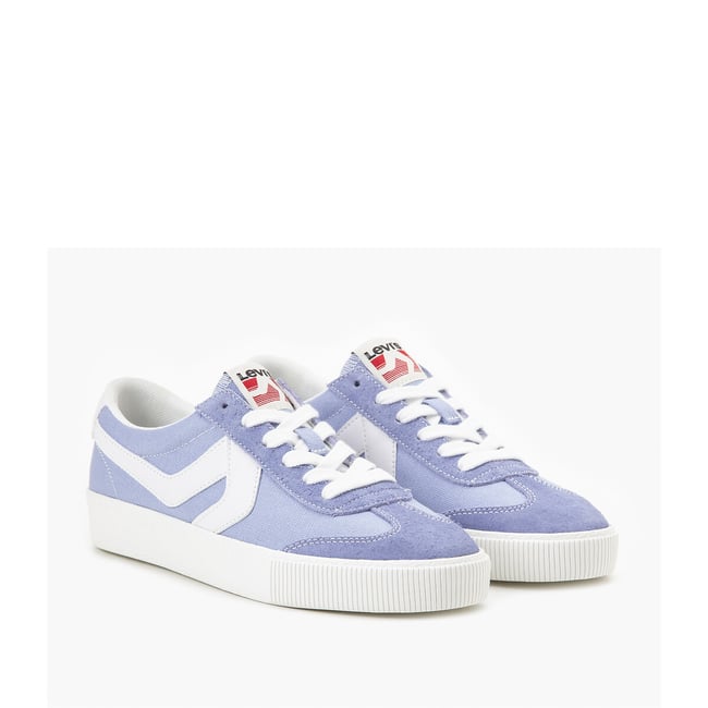 Baskets basses en toile Sneak S bleu <span itemprop=