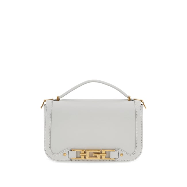 Mini Sac À Bandoulière Cristina Cuir Véritable bleu ciel <span itemprop=