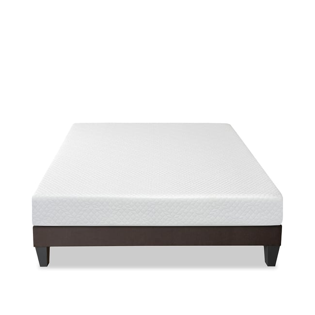 Ensemble Absolu 160x200 cm Matelas Mousse + Sommier Bois Couleur blanc <span itemprop=