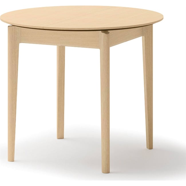 Table ronde extensible collection PLOT Couleur chêne clair <span itemprop=
