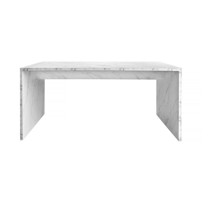 Table à manger effet marbre noir en mélamine 160cm ALBERTA - REALLY NICE THINGS