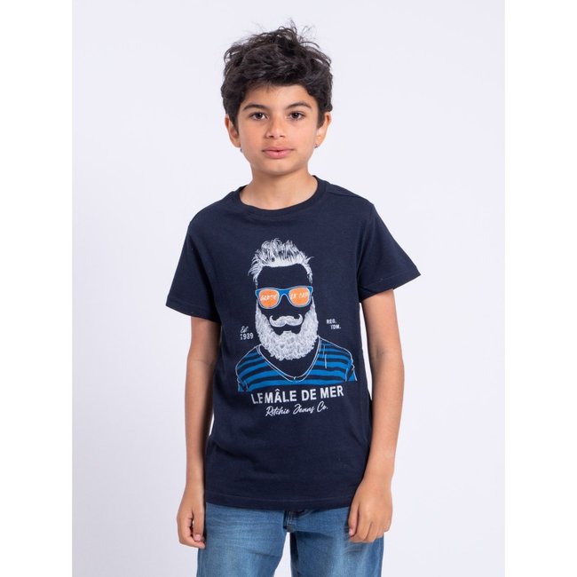 T-shirt Manches Courtes Col Rond Pur Coton Nabarzu-j - RITCHIE