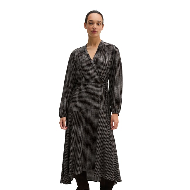 Robe portefeuille coupe trapèze en viscose fluide - MARC O'POLO