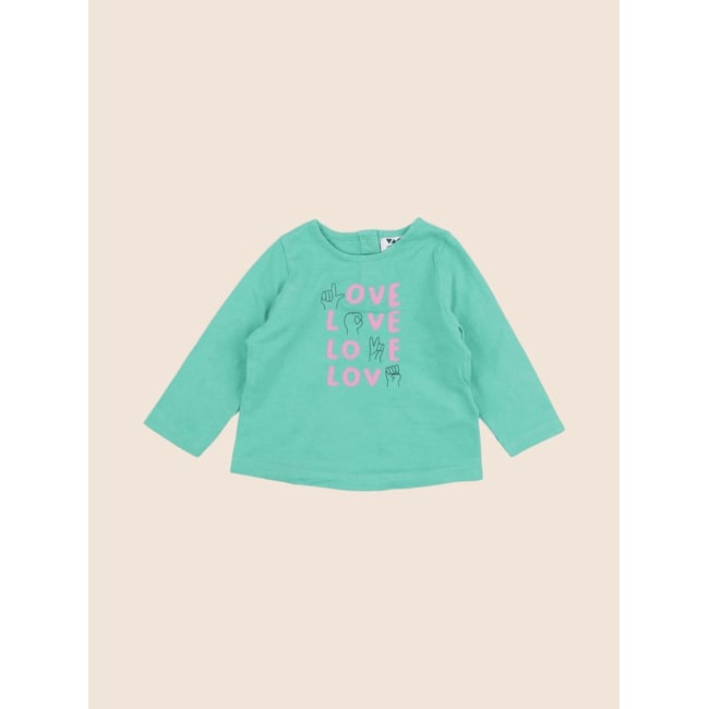 Tee-shirt - Très bon état vert <span itemprop=