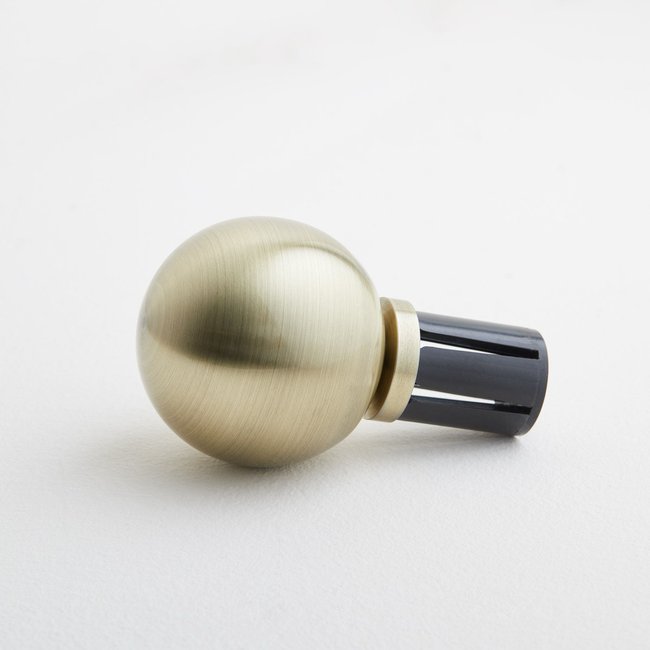 Embout boule Alma  en Vendu à l'unité Marron Ø1,9 cm - MADURA