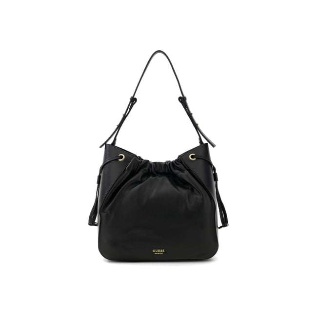 Sac Seau En Cuir Véritable Helene - GUESS