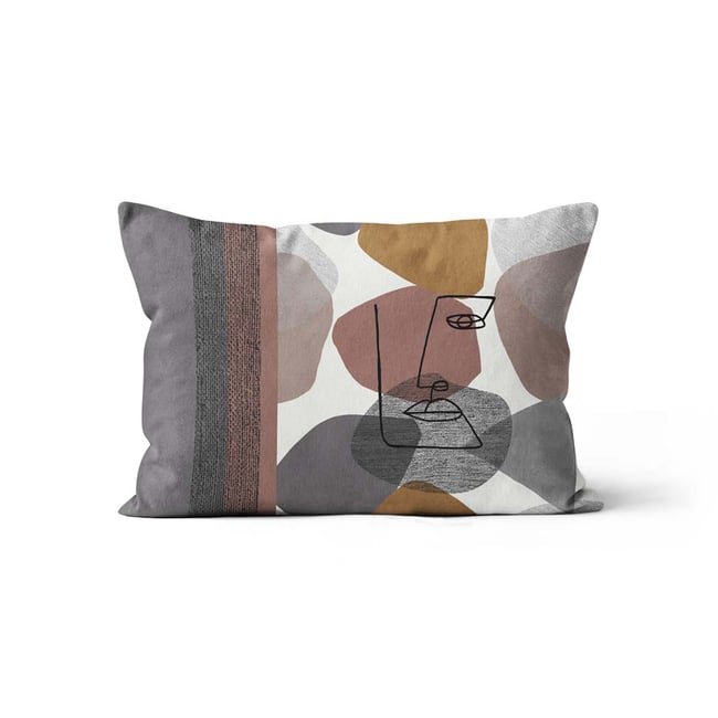 Coussin fantaisie Modern taupe <span itemprop=
