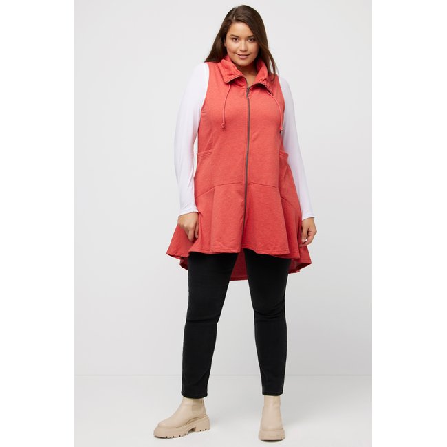 Gilet en molleton, ligne A, col montant - ULLA POPKEN