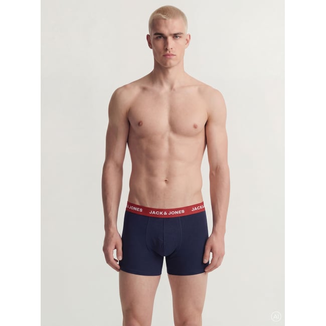Lot de 12 boxers unis noire - black <span itemprop=