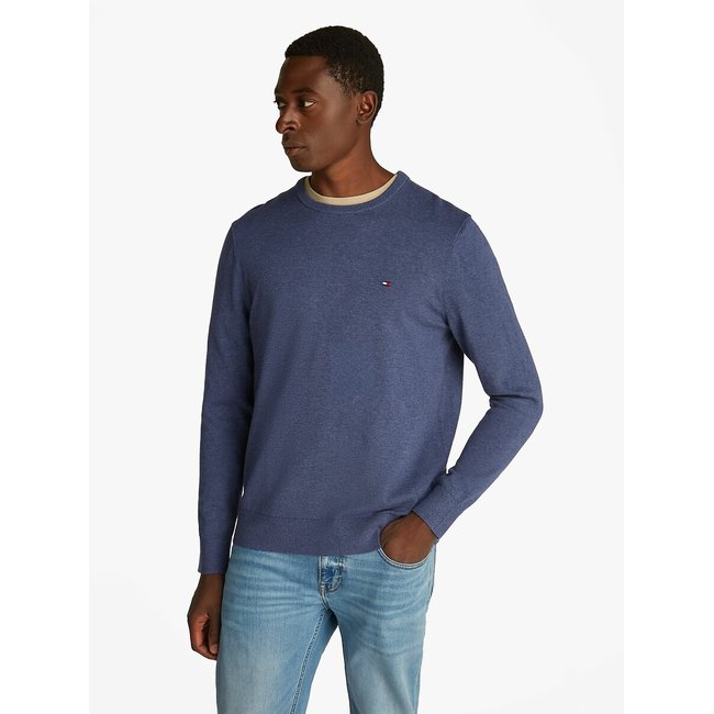 Pullover mit rundem Ausschnitt, Baumwolle - TOMMY HILFIGER