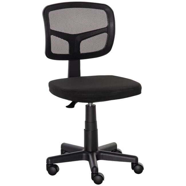 Chaise de bureau Maille (100% polyester) Noir Couleur noir <span itemprop=