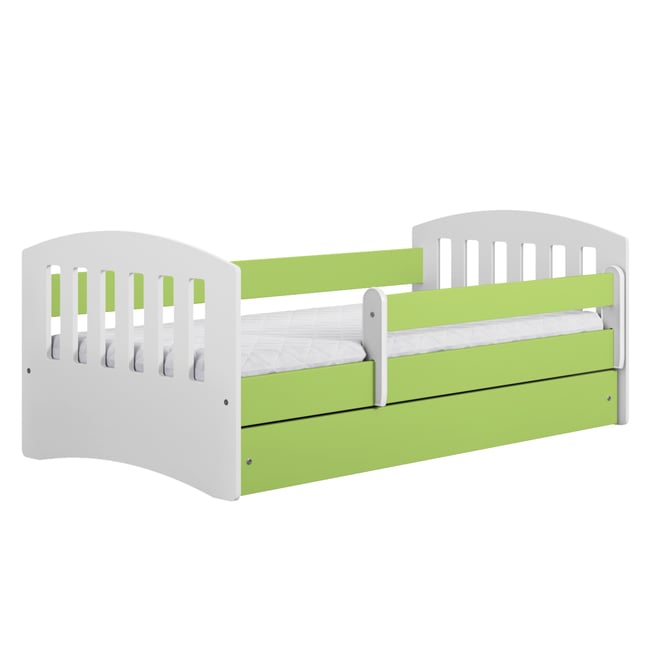 Lit Enfant à barrière 160x80cm avec tiroir et matelas inclus - CLASSIC - KOCOT KIDS
