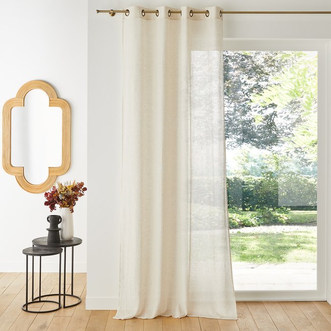Voilage polyester et lin oeillet Aron - LA REDOUTE INTERIEURS