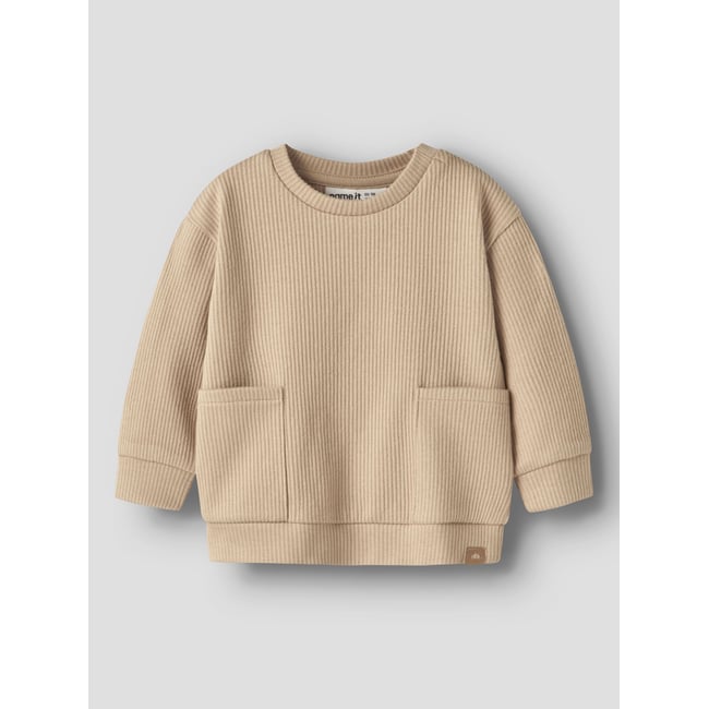 Sweat-Shirt gris - sesame1 <span itemprop=