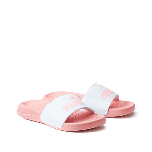 Popcat sliders white apricot Puma La Redoute
