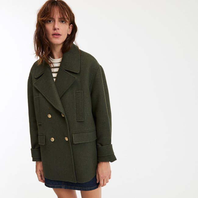 Пальто-бушлат из смесовой шерсти, Signature ANTON - LA REDOUTE COLLECTIONS