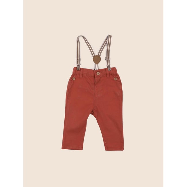 Pantalon - Très bon état rouge <span itemprop=