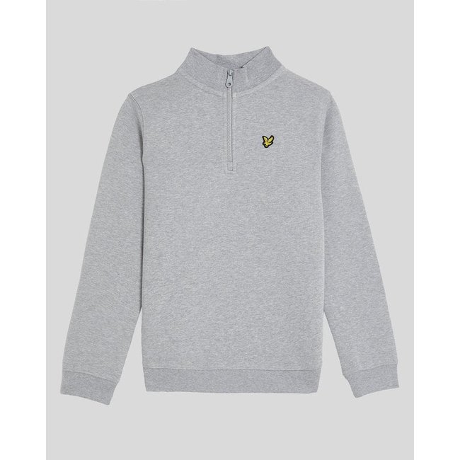 Pull col camionneur gris clair chiné <span itemprop=