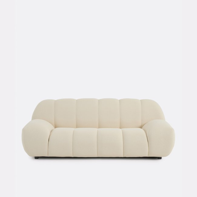 Canapé droit, 3 places, en tissu matelassé, NURIA - LA REDOUTE INTERIEURS