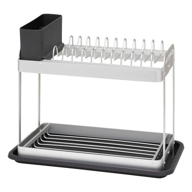 Égouttoir à vaisselle 2 niveaux en aluminium Couleur v002229 <span itemprop=