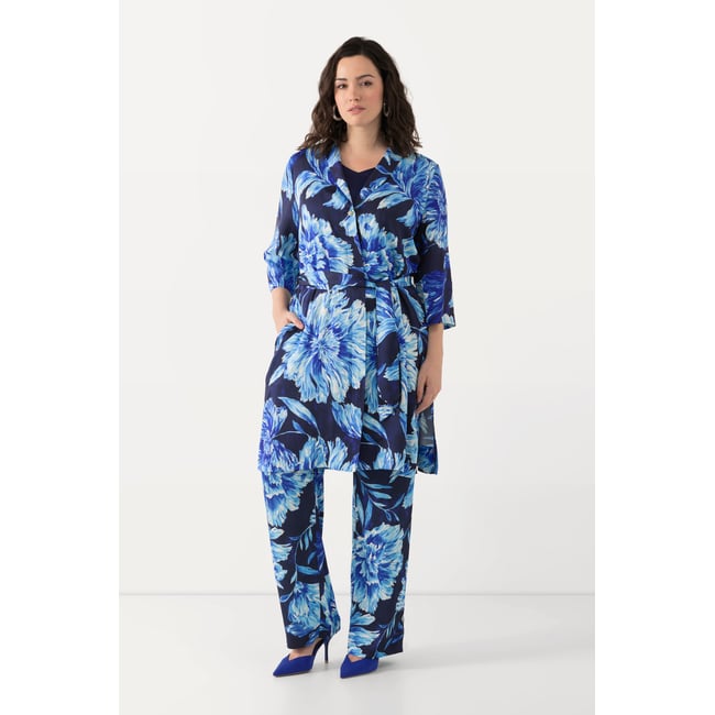 Veste à coupe plus longue et ouverte bleu encre <span itemprop=