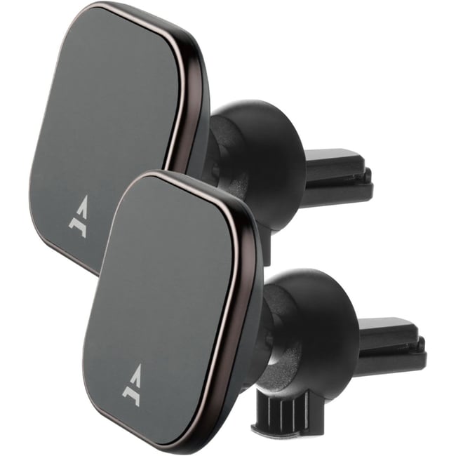 Support smartphone Voiture magnétique x2 noir <span itemprop=