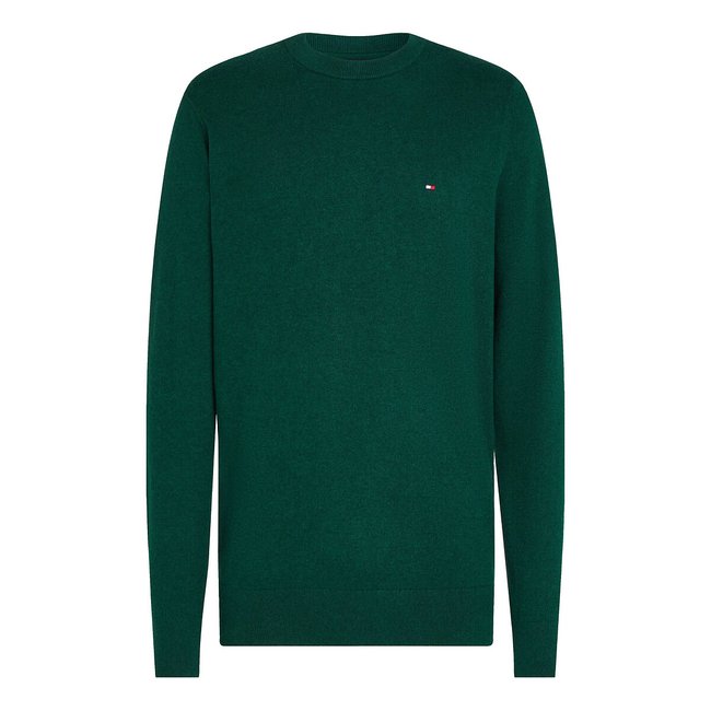 Pull col rond en coton pima et cachemire - TOMMY HILFIGER