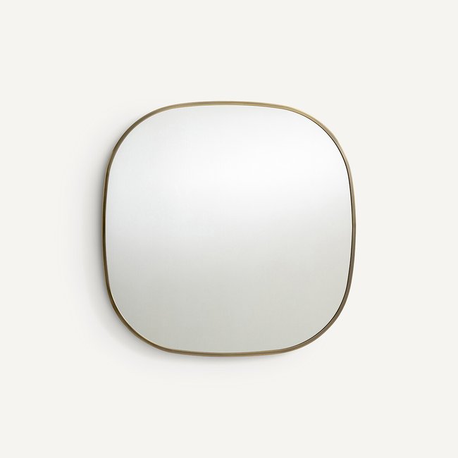 Miroir forme organique H60 cm, Caligone Couleur laiton vieilli <span itemprop=