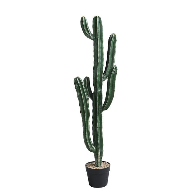 Cactus en pot artificiel H105 CEREUS Couleur vert <span itemprop=