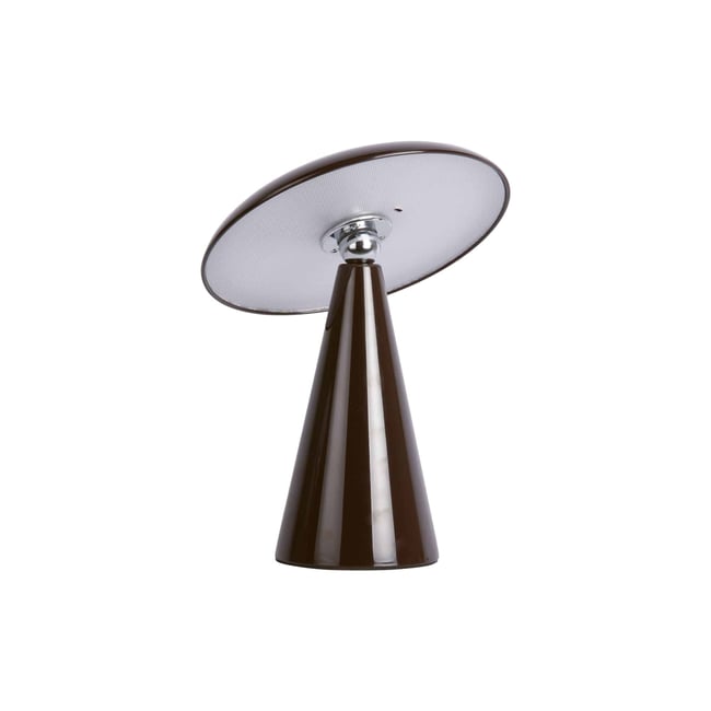 Lampe De Table Mélamine PHOEBE Couleur brun foncé <span itemprop=
