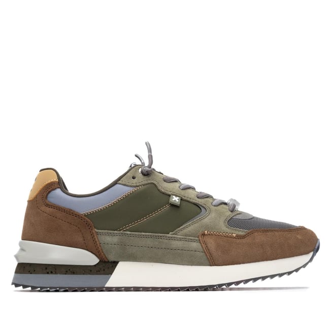 Baskets Plaine Décontractée Lacets kaki <span itemprop=